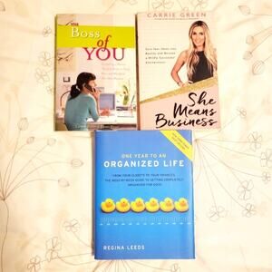 3 Books - The Boss of You, She Means Business and One Year to an Organized Life